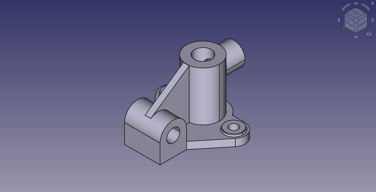 Model Bracket in FreeCAD (Gallery Serial No.107) – Mechnexus