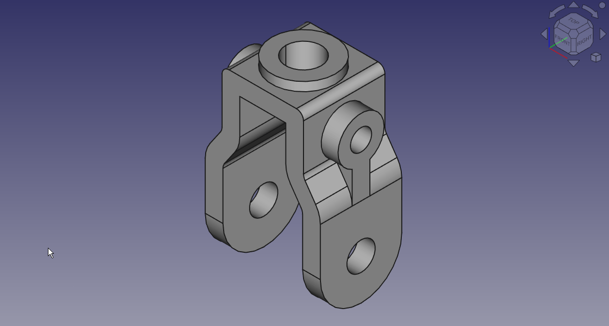 Model Rod Clevis in FreeCAD (Gallery Serial No.126) – Mechnexus