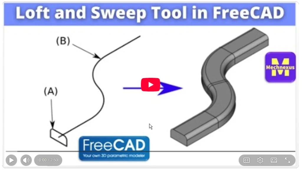 2026 01 19 18 42 17 Basics of Loft and Sweep Tool in FreeCAD I FreeCAD Tutorial Mechnexus YouT