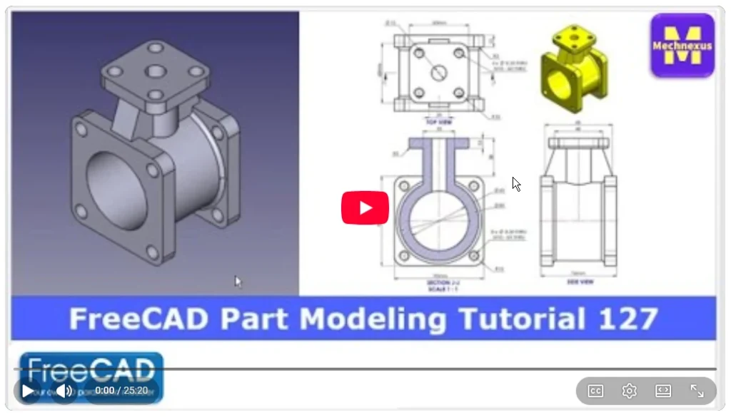 2026 01 22 16 54 58 FreeCAD Part Modeling Tutorial 127 FreeCAD Tutorial 3D Modeling Tutorial F