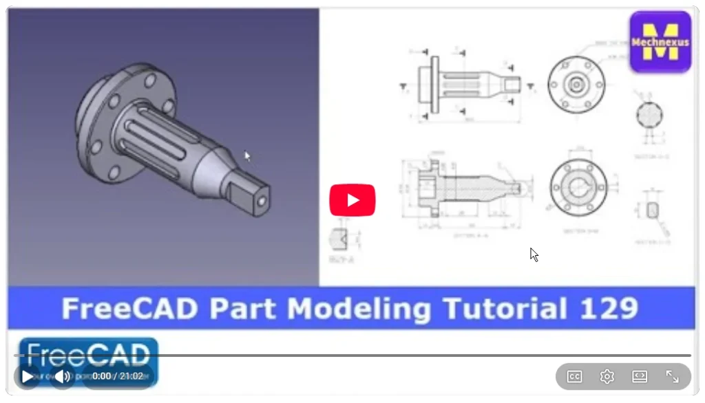 2026 01 22 16 57 13 FreeCAD Part Modeling Tutorial 129 FreeCAD Tutorial 3D Modeling FreeCAD Co