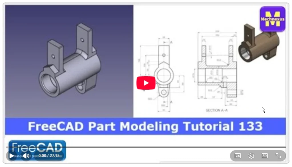 2026 01 22 17 04 04 FreeCAD Part Modeling Tutorial 133 FreeCAD Tutorial 3D Modeling Tutorial F
