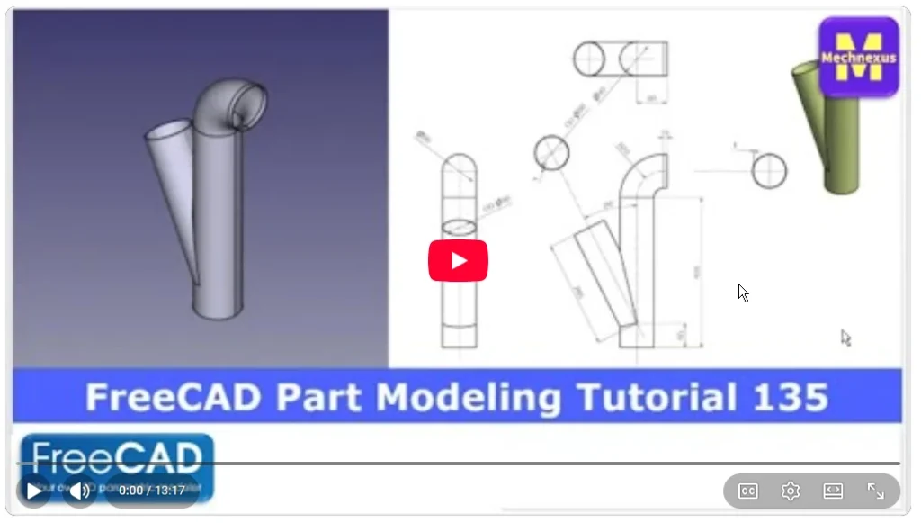 2026 01 22 17 07 10 FreeCAD Part Modeling Tutorial 135 FreeCAD Tutorial 3D Modeling Tutorial F