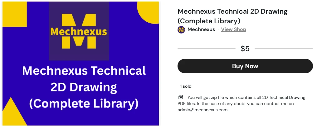 Mechnexus Technical 2D Drawing